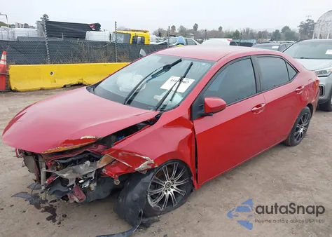 2016 Toyota Corolla Le z USA, uszkodzony, nr VIN 2T1BURHEXGC585574